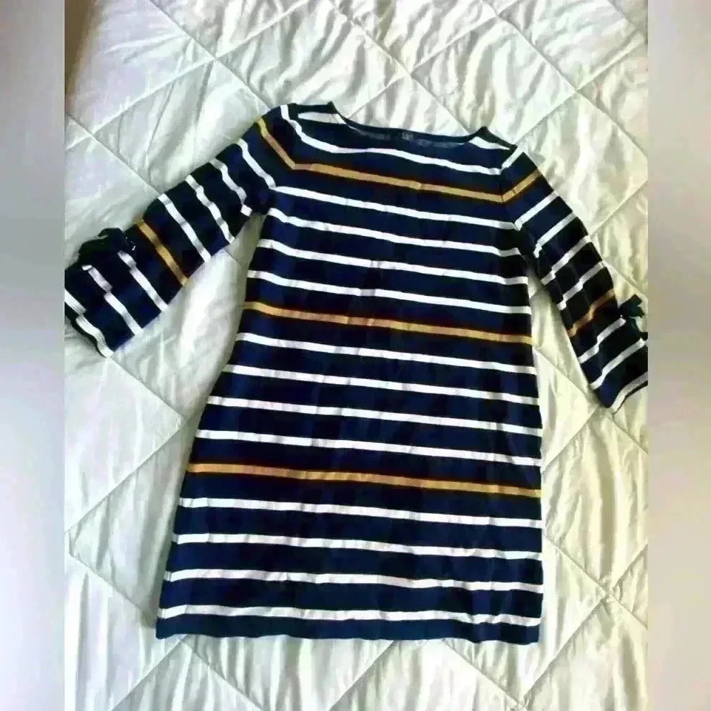 Ann Taylor striped dress small petite